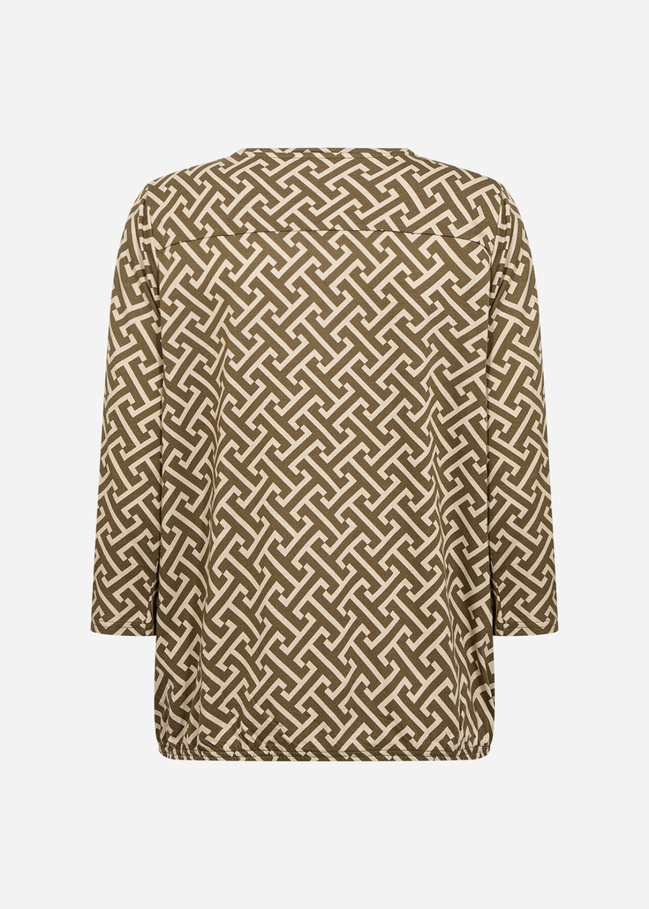 SC-FELICITY AOP 519 Bluse Mørkegrøn