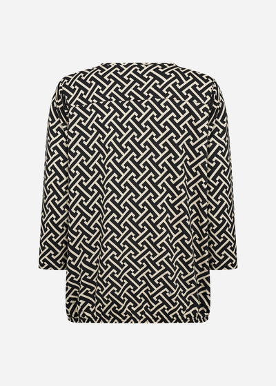 SC-FELICITY AOP 519 Bluse Sort