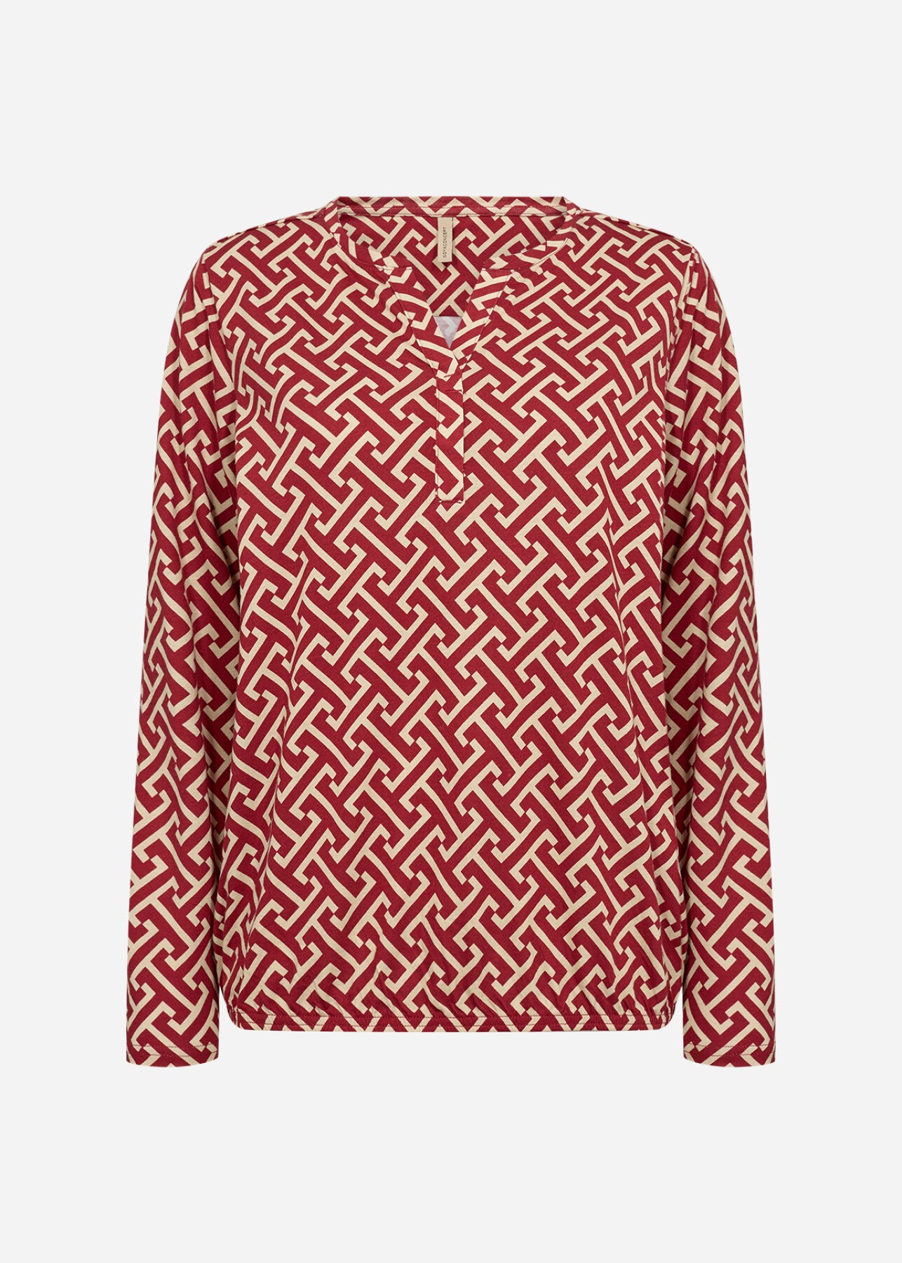 SC-FELICITY AOP 520 Bluse Rød