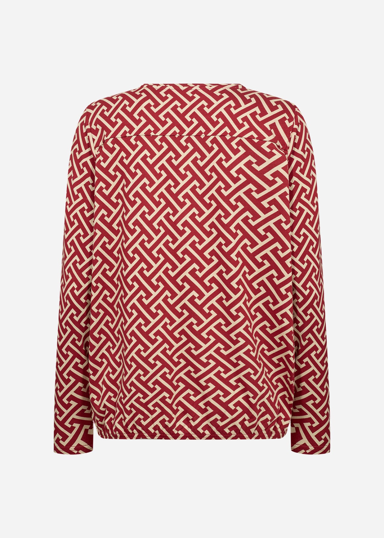SC-FELICITY AOP 520 Bluse Rød