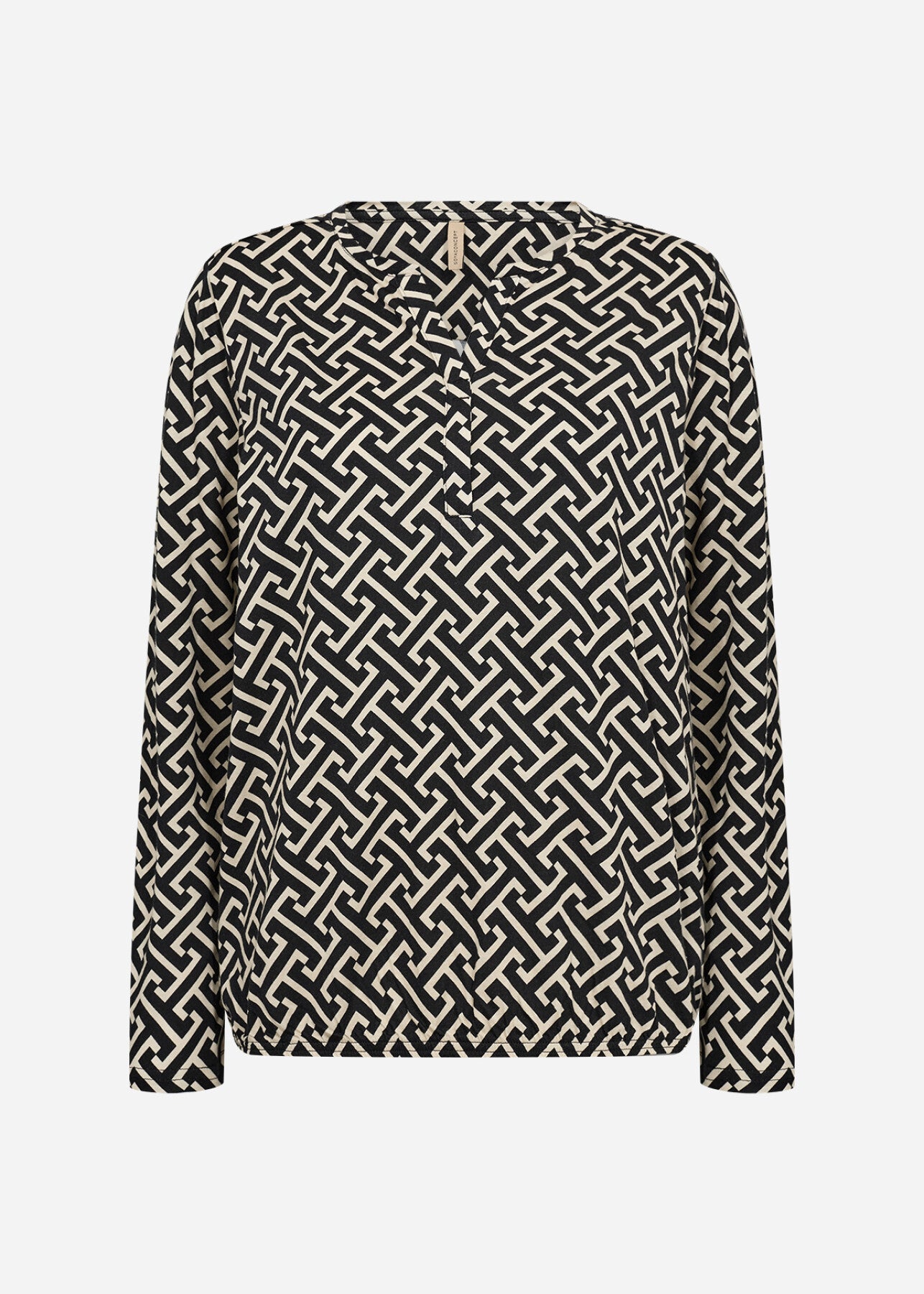 SC-FELICITY AOP 520 Bluse Sort