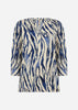 SC-FELICITY AOP 521 Bluse Mørk blå