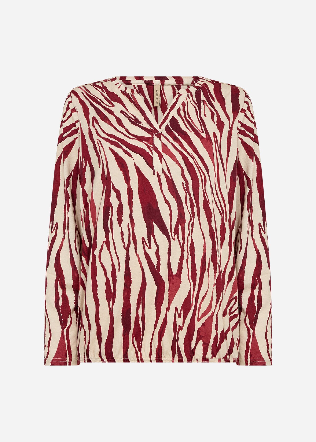 SC-FELICITY AOP 522 Bluse Rød