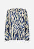 SC-FELICITY AOP 522 Bluse Mørk blå