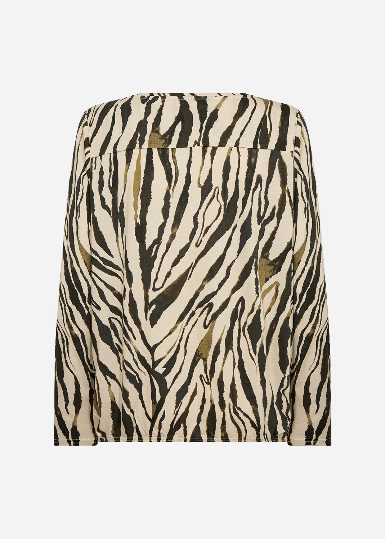SC-FELICITY AOP 522 Bluse Mørkegrøn