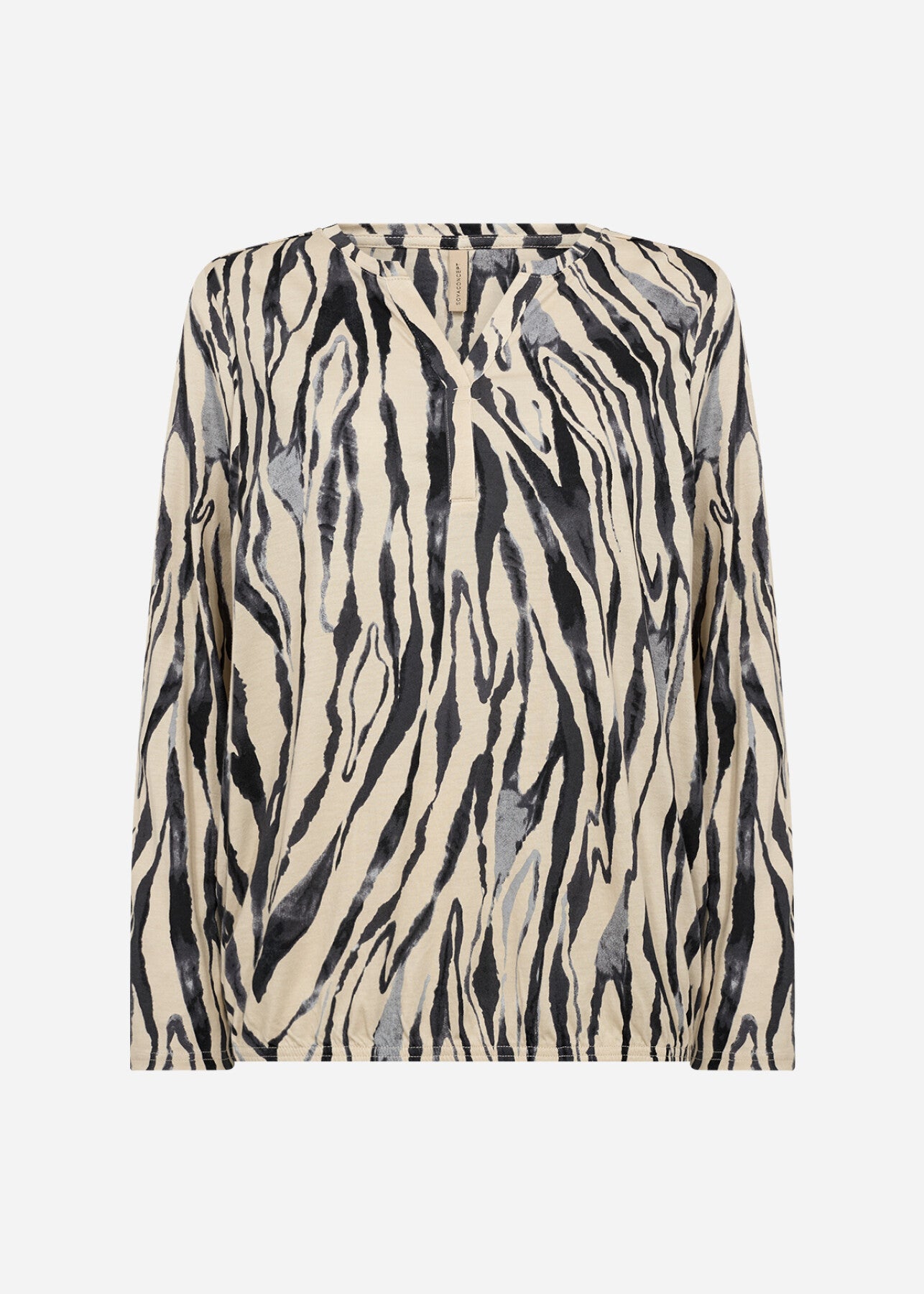 SC-FELICITY AOP 522 Bluse Sort