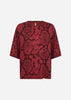 SC-BIARA AOP 144 T-shirt Bordeaux