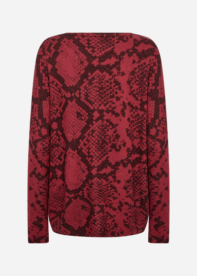 SC-BIARA AOP 145 Bluse Bordeaux