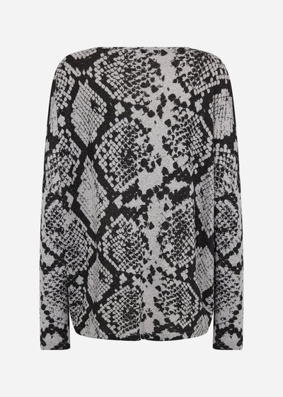 SC-BIARA AOP 145 Bluse Grå