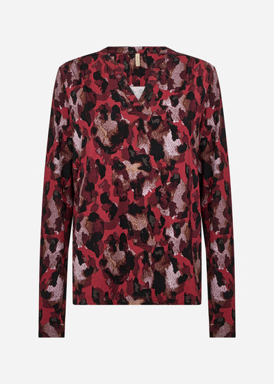 SC-MARICA AOP 341 Bluse Rød