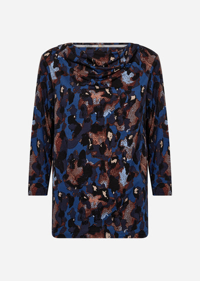 SC-MARICA AOP 342 Bluse Mørk blå