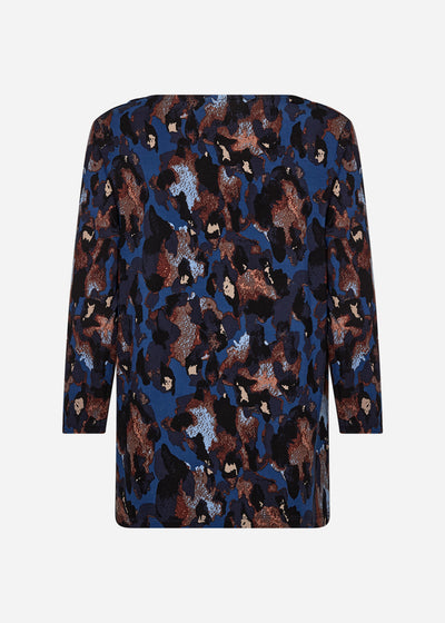 SC-MARICA AOP 342 Bluse Mørk blå