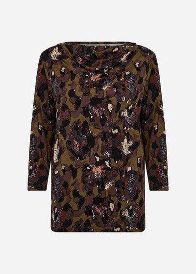 SC-MARICA AOP 342 Bluse Mørkegrøn