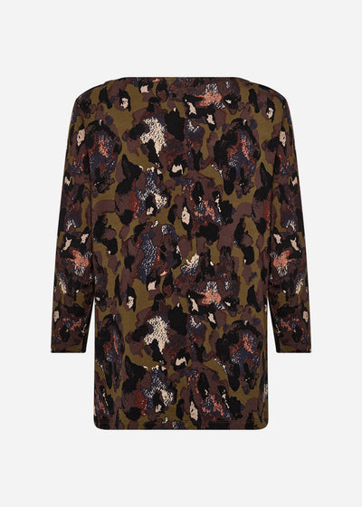 SC-MARICA AOP 342 Bluse Mørkegrøn
