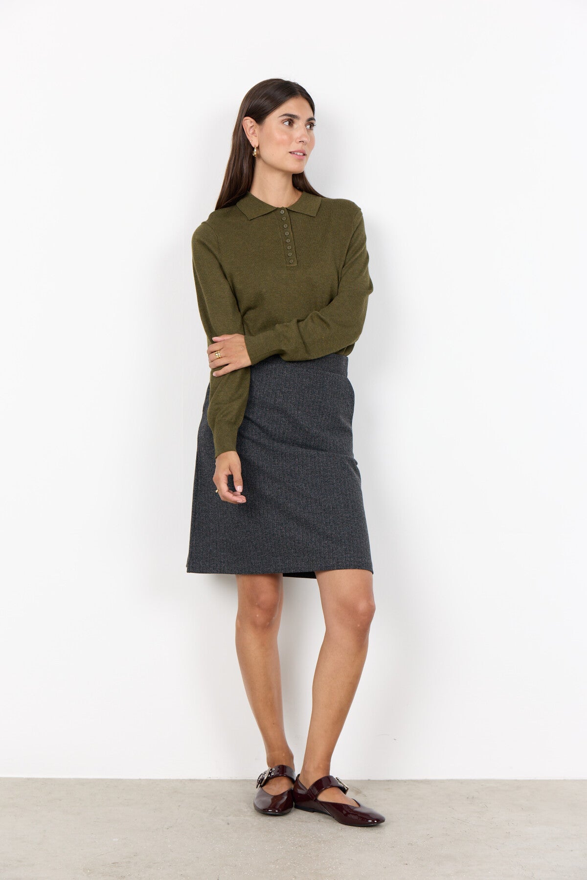 SC-DOLLIE 799 Pullover Mørkegrøn