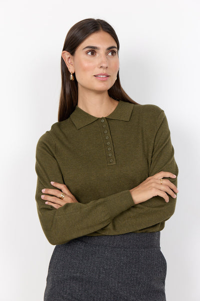 SC-DOLLIE 799 Pullover Mørkegrøn