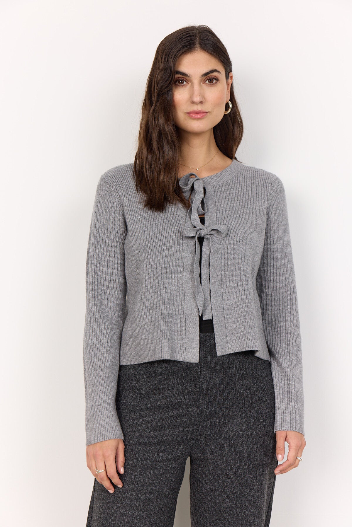 SC-KANITA 26 Cardigan Grå
