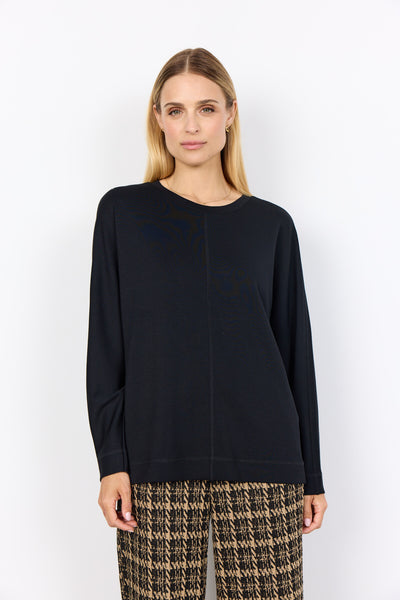 SC-BANU 262 Bluse Sort
