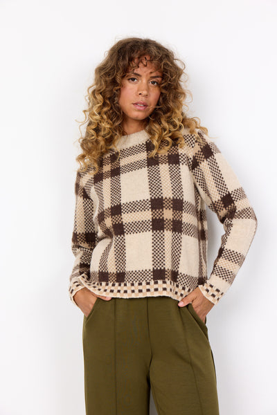 SC-VIBSA 1 Pullover Mørk sand