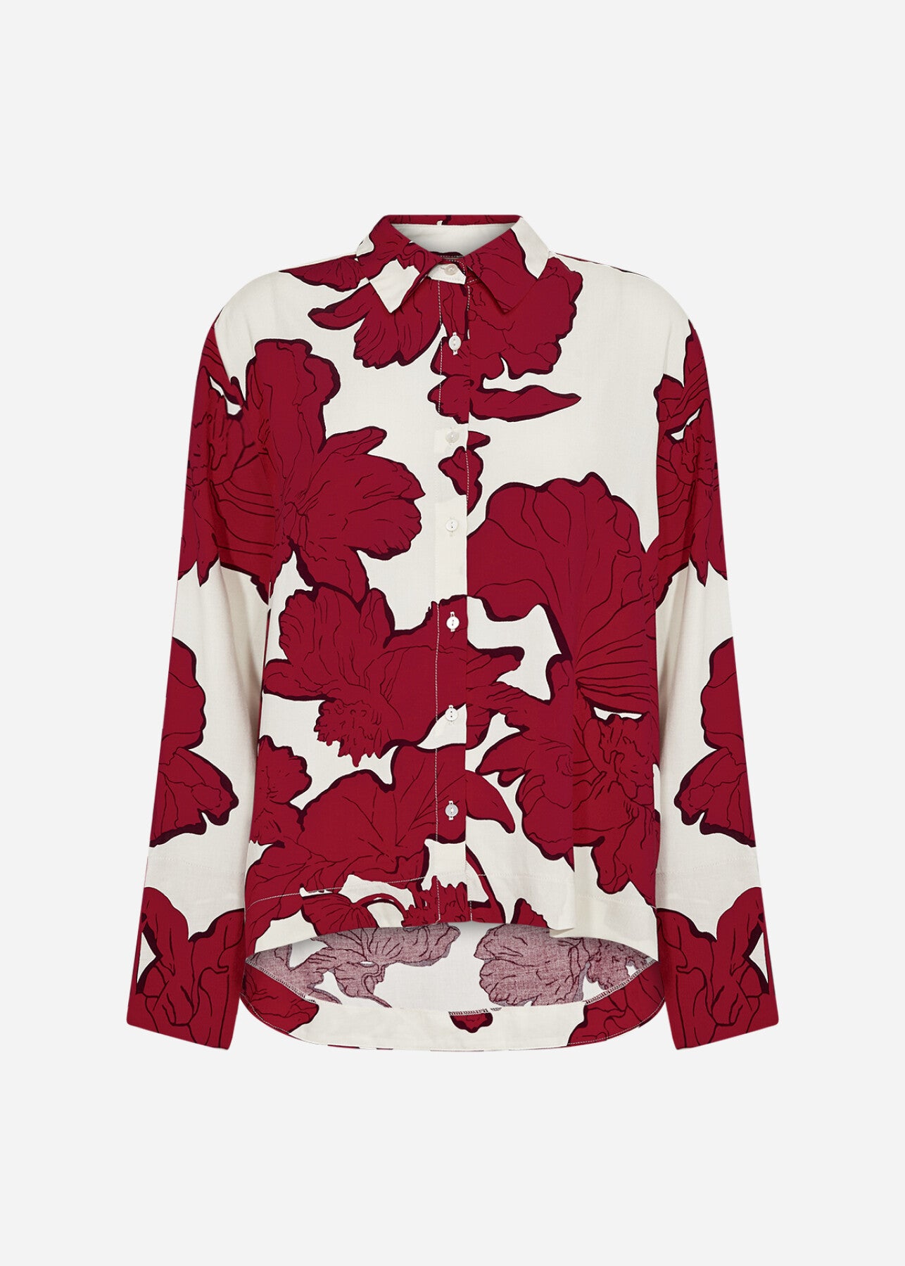 SC-VIGDIS 2 Skjorte Mørk rød