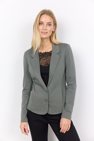 SC-DANIELA 1 Blazer Støvet Grøn