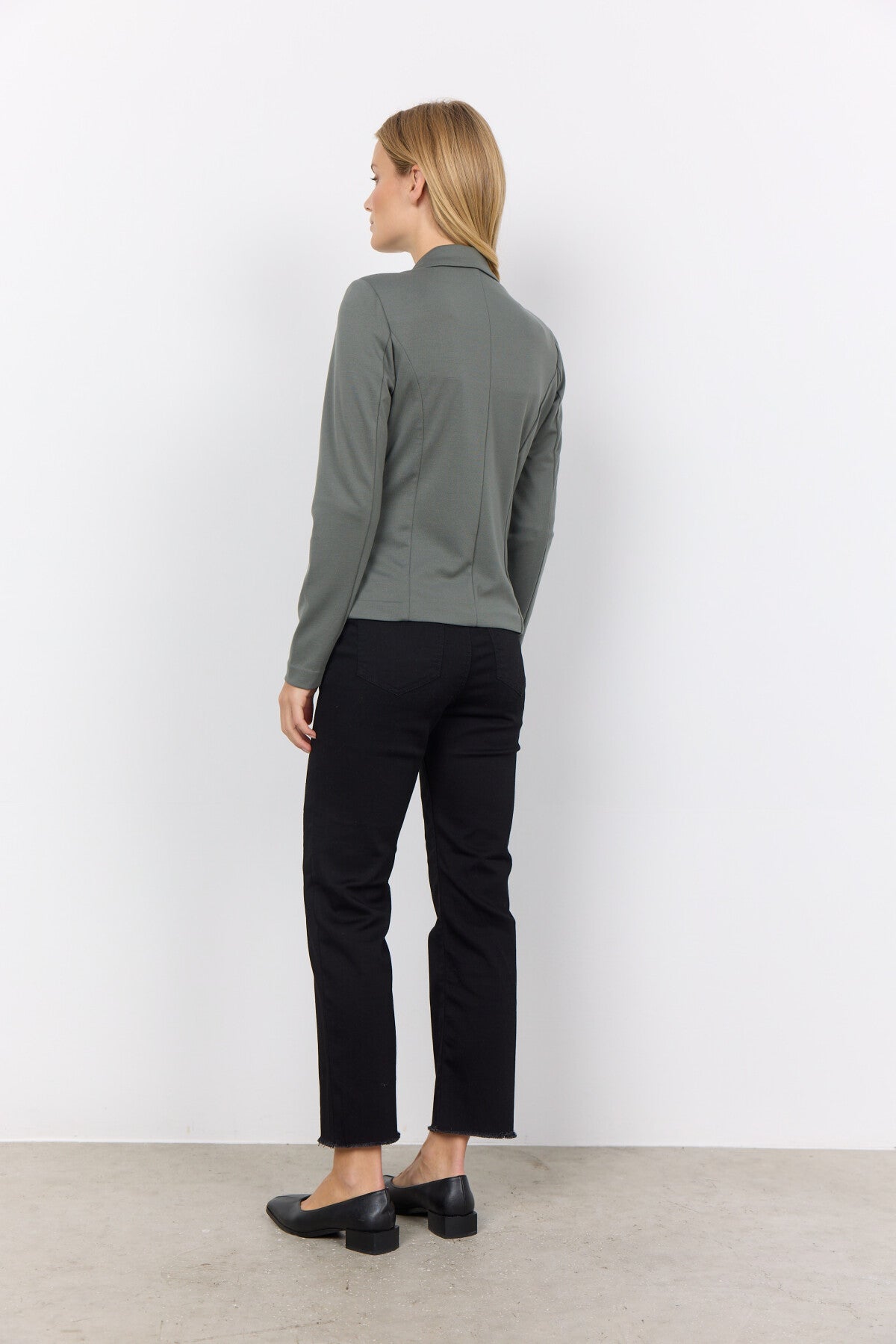 SC-DANIELA 1 Blazer Støvet Grøn