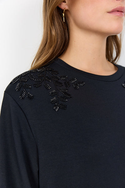 SC-BANU 269 Bluse Sort