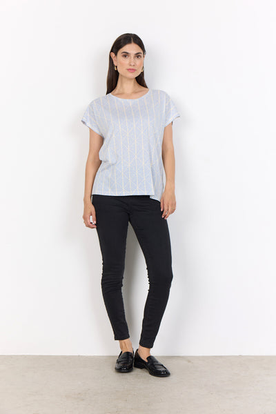 SC-FELICITY AOP 513 T-shirt Lyseblå