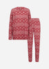 SC-BIARA 162 - AOP SET Pyjamas Rød