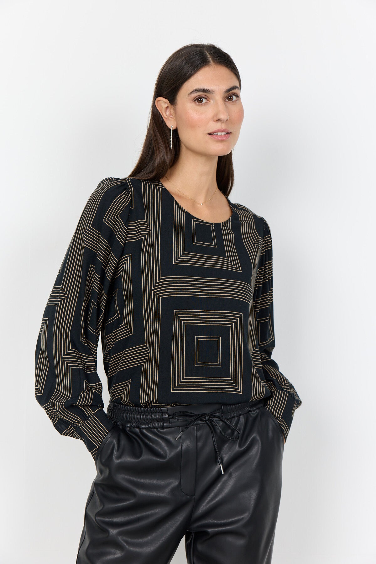 SC-ANNABEL 1 Bluse Sort