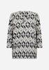 SC-FELICITY AOP 552 Bluse Sort