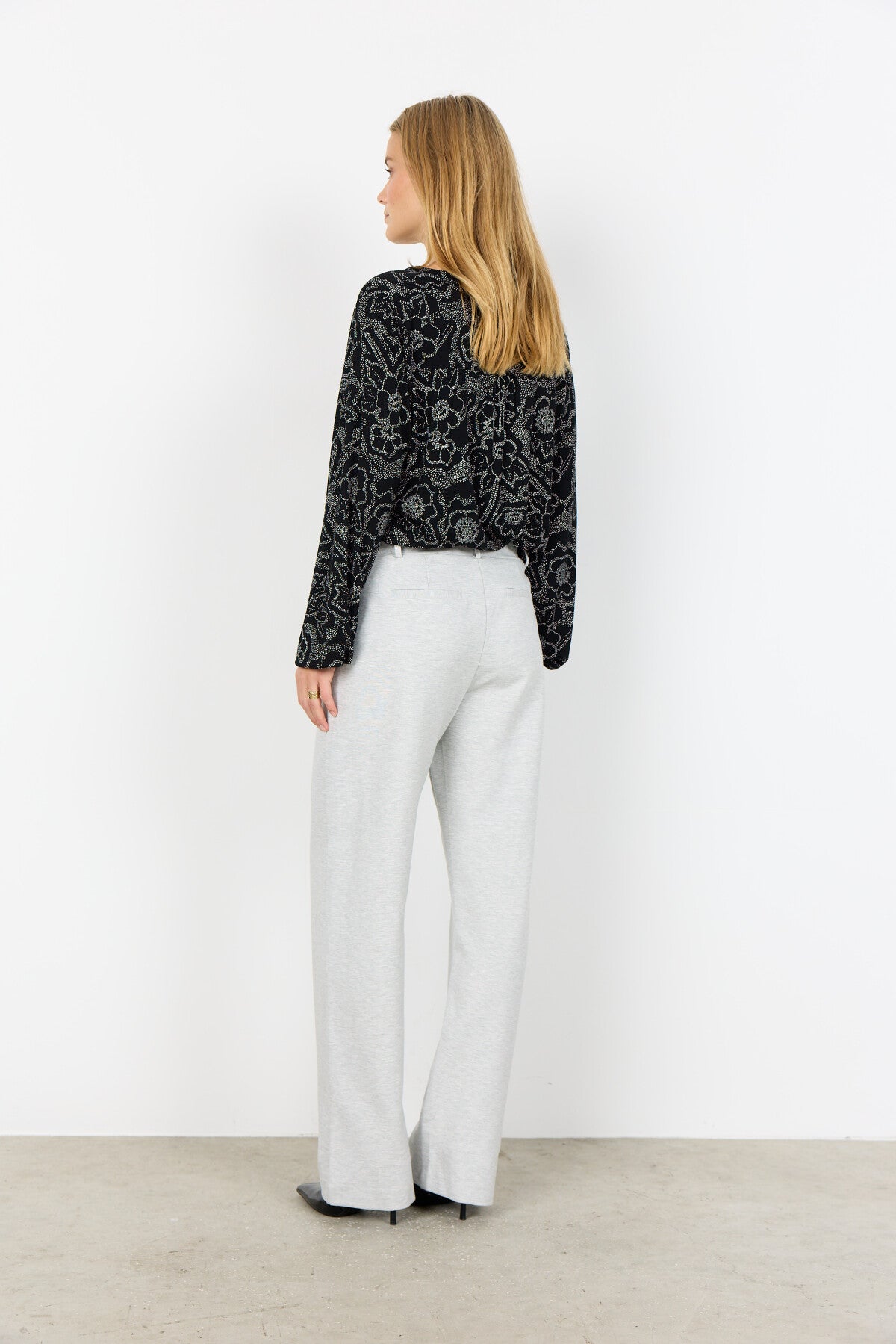 SC-MARICA AOP 347 Bluse Sort