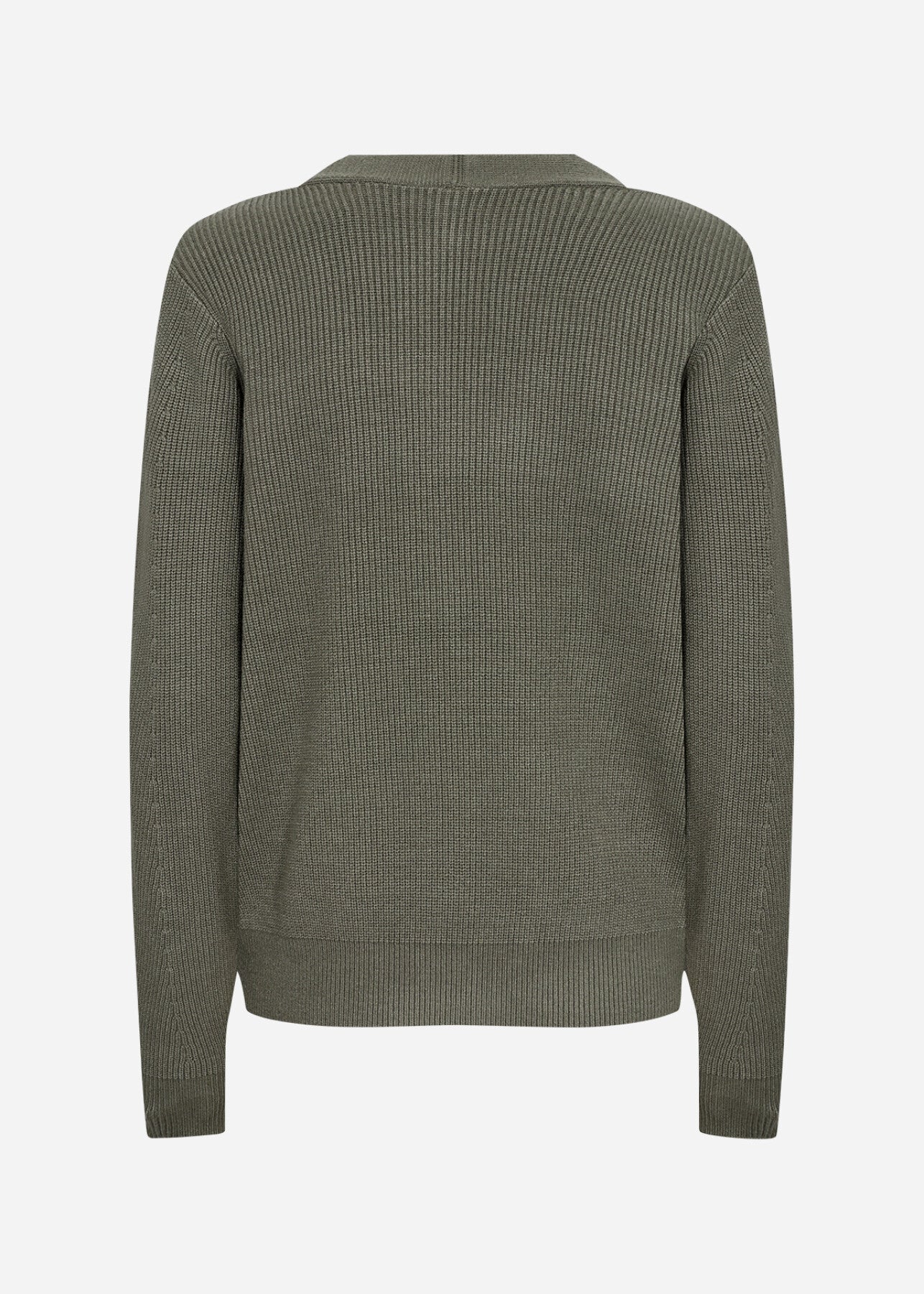 SC-KANITA 12 Cardigan Støvet Grøn