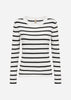 SC-DOLLIE STRIPE 777 Pullover Off white
