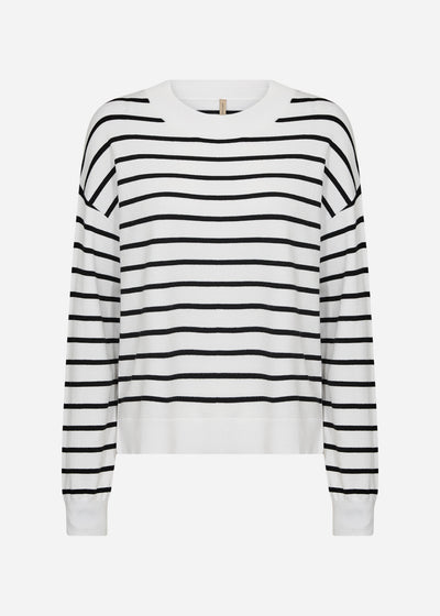 SC-DOLLIE STRIPE 780 Pullover Off white