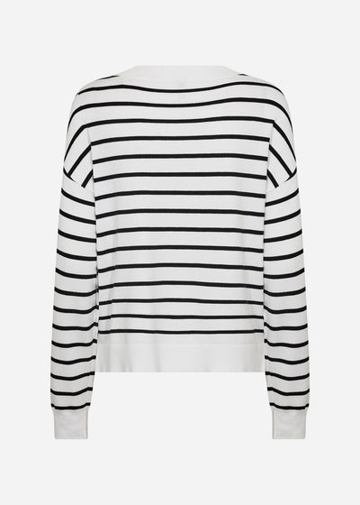 SC-DOLLIE STRIPE 780 Pullover Off white
