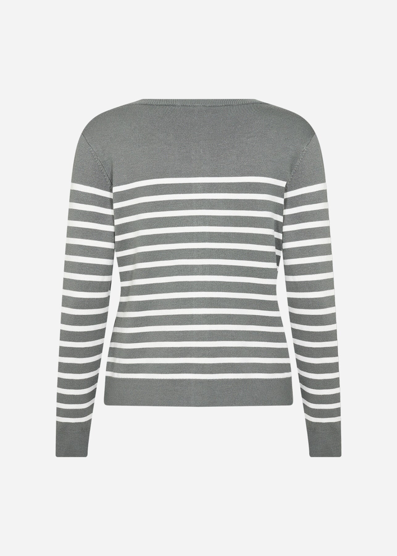 SC-DOLLIE STRIPE 784 Cardigan Støvet Grøn