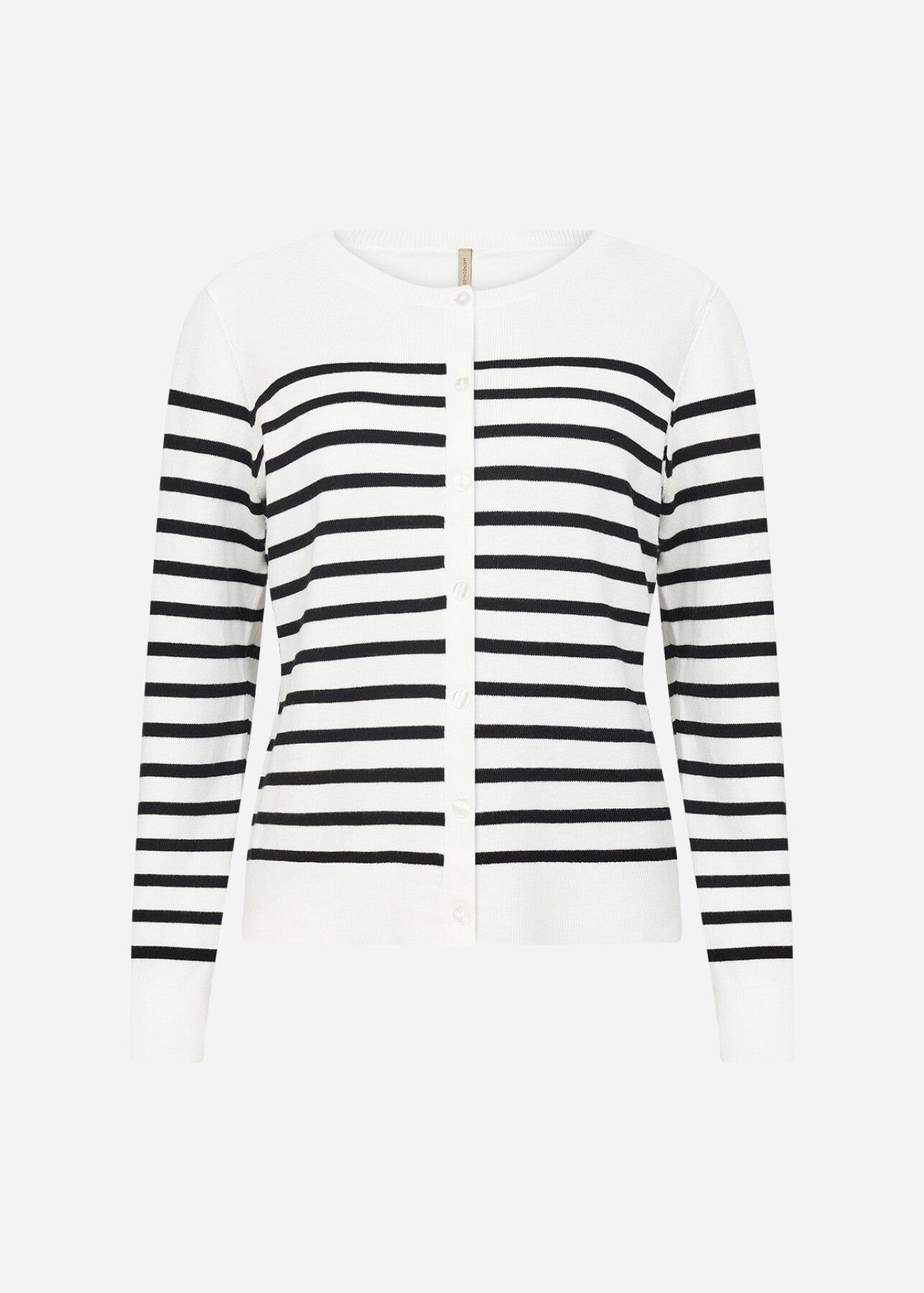 SC-DOLLIE STRIPE 784 Cardigan Sort
