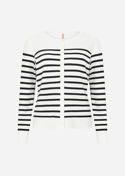 SC-DOLLIE STRIPE 784 Cardigan Sort