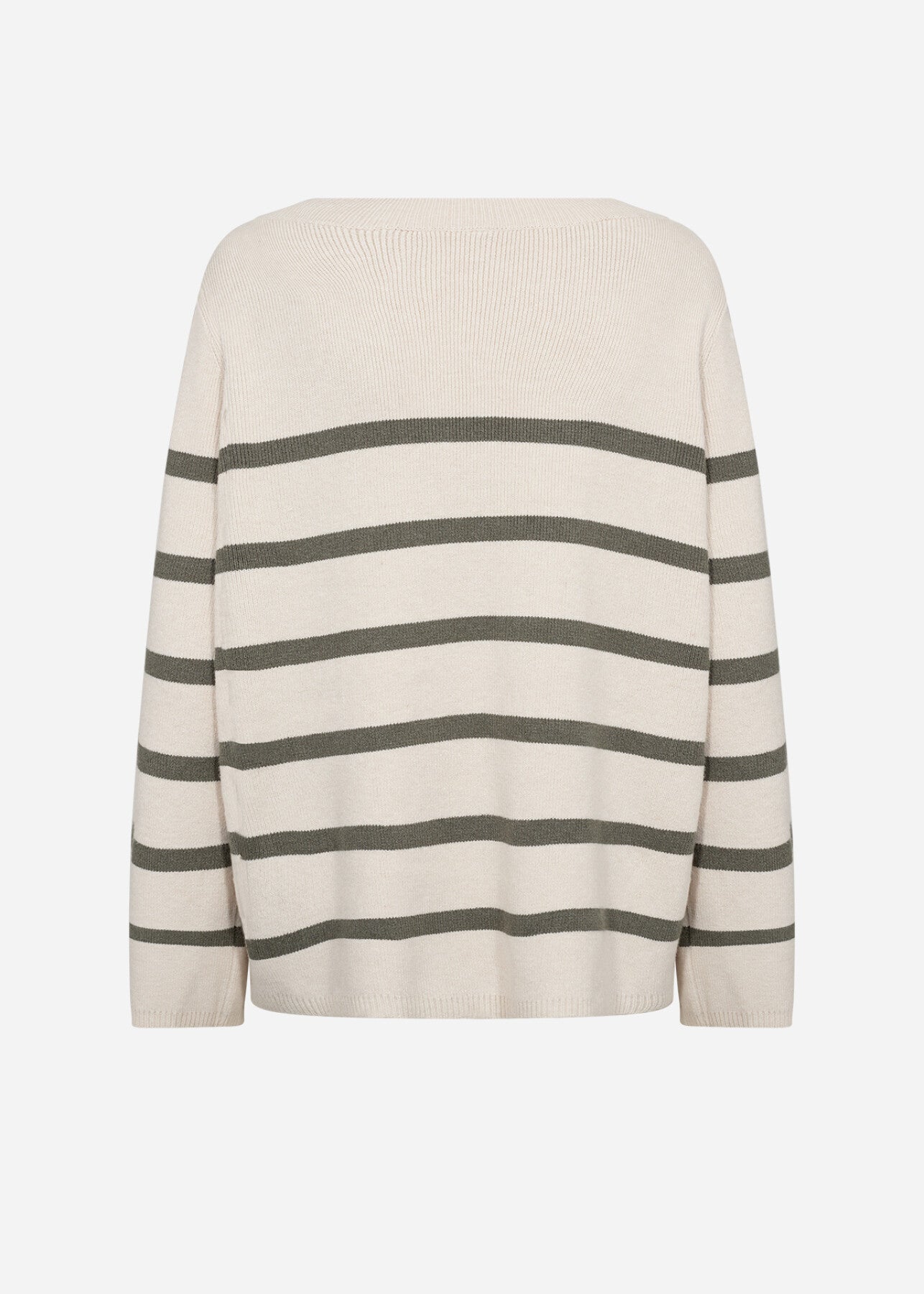 SC-KANITA STRIPE 21 Pullover Støvet Grøn