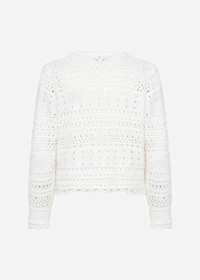 SC-PERRY 6 Cardigan Hvid