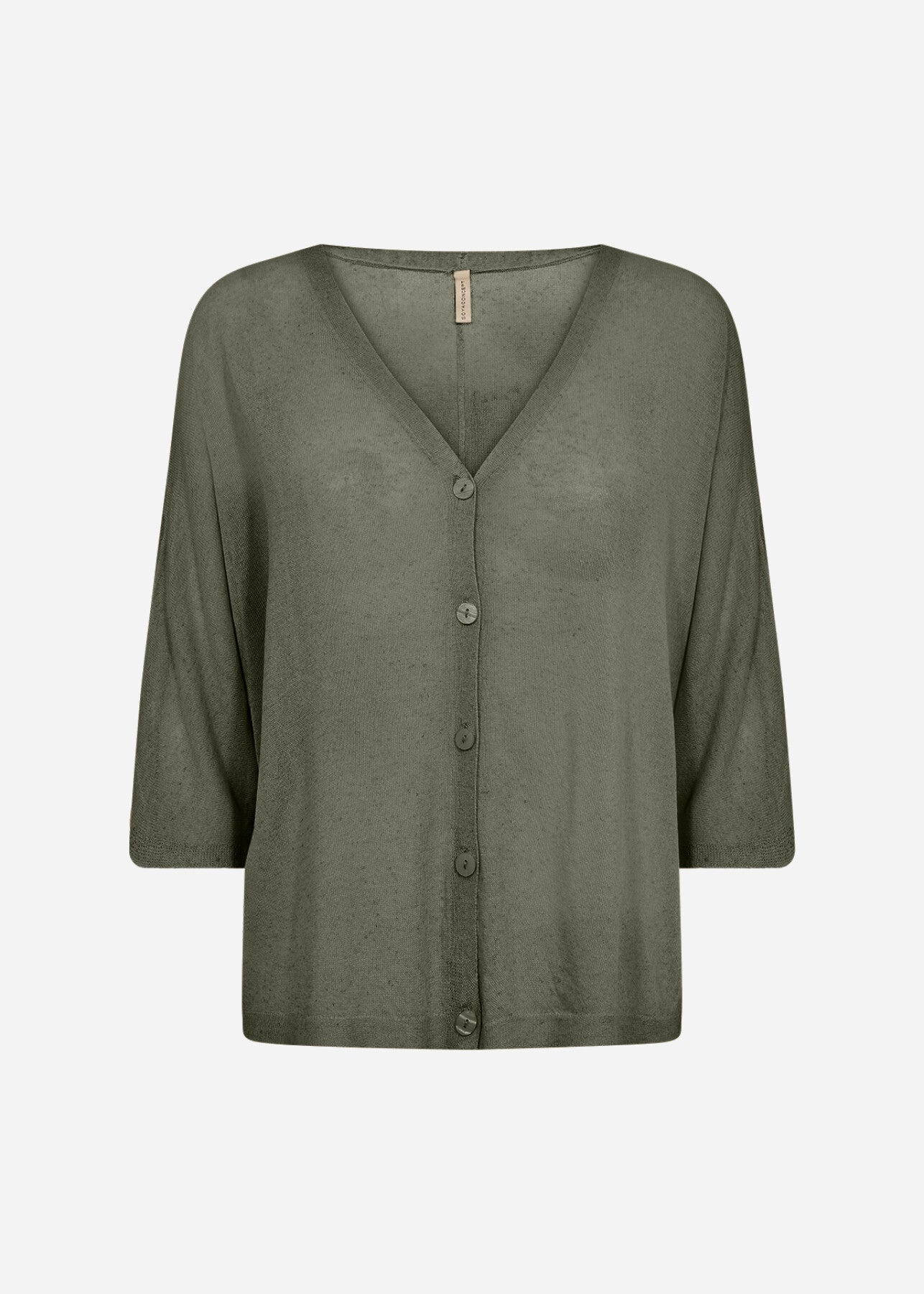 SC-RIHAN 2 Cardigan Mørkegrøn