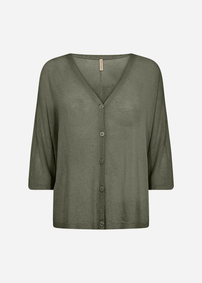 SC-RIHAN 2 Cardigan Mørkegrøn