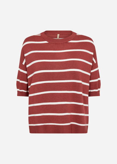 SC-DOLLIE STRIPE 794 Pullover Rød