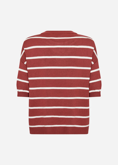 SC-DOLLIE STRIPE 794 Pullover Rød