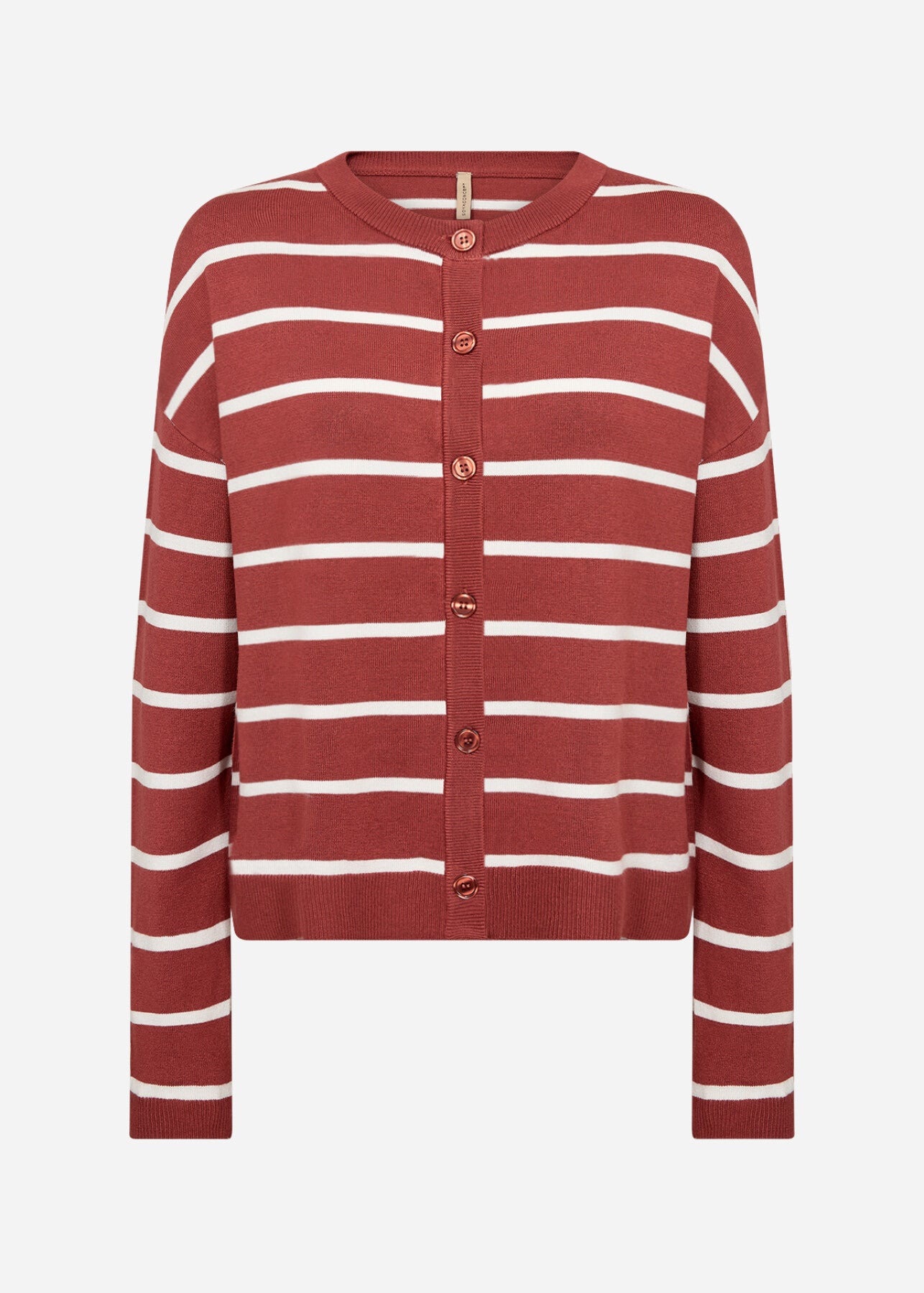 SC-DOLLIE STRIPE 795 Cardigan Rød