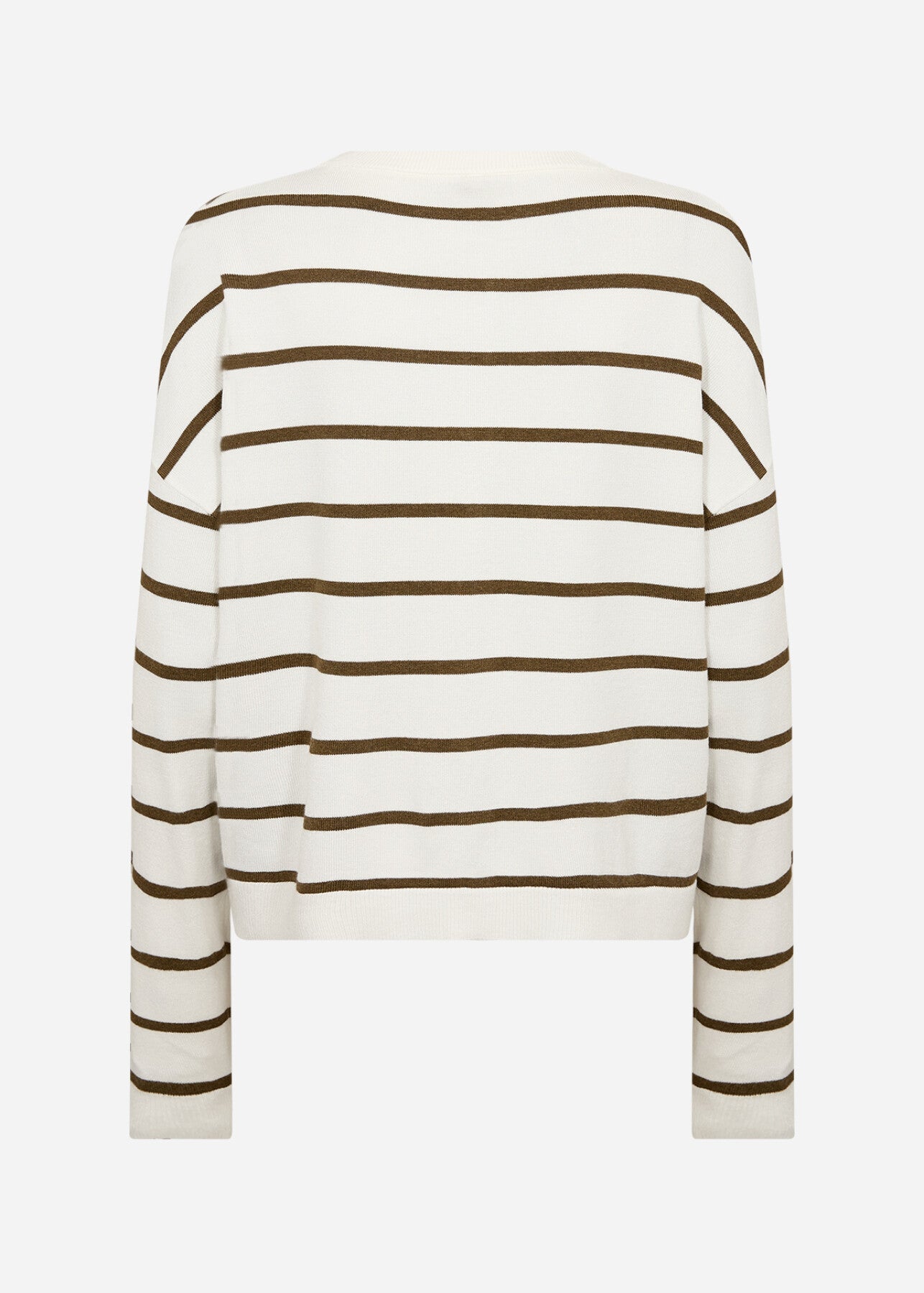 SC-DOLLIE STRIPE 795 Cardigan Oliven