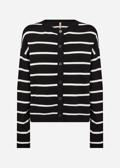 SC-DOLLIE STRIPE 795 Cardigan Sort