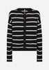 SC-DOLLIE STRIPE 795 Cardigan Sort