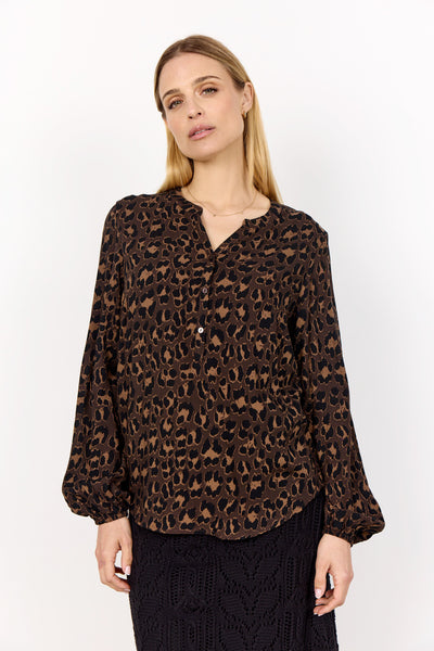 SC-SAFIRA 1 Bluse Mørk brun
